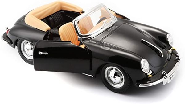 BUR22078ZW - PORSCHE 356 cabriolet 1961 Noire - 1