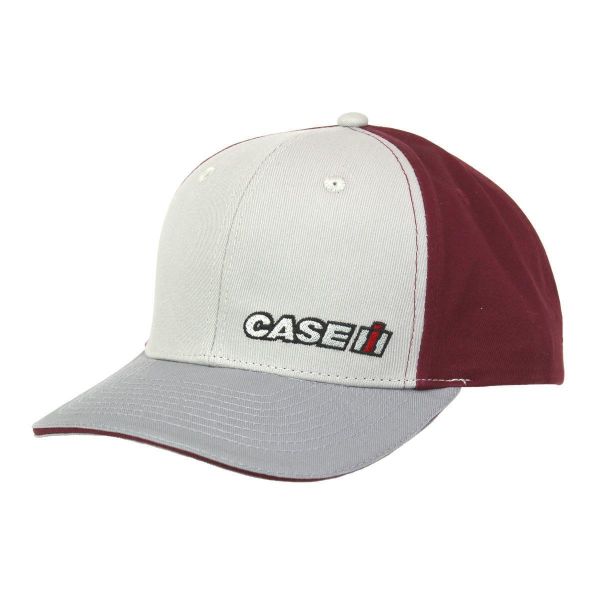 CASCNH22145 - Casquette CASE IH Grise et Bordeaux - 1