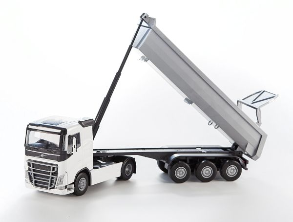 EMEK22352 - VOLVO FH16 4x2 blanc avec benne basculante 3 essieux - 1
