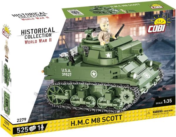 COB2279 - Char H.M.C M8 Scott - 519 Pièces - 1