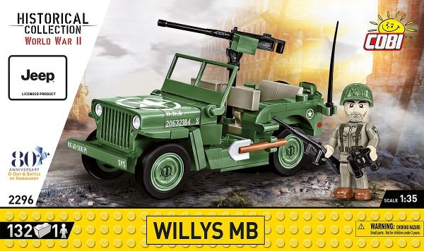 COB2296 - JEEP Willys MB avec M2 80e anniversaire - 150 Pièces - 1