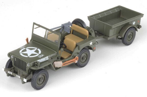 Miniature Victoria Models R017 – Jeep Willys Blindée – Général Leclerc – 1/43