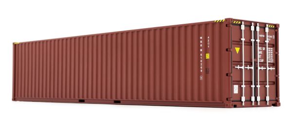 MAR2324-02 - Container maritime 40 pieds marron - 1