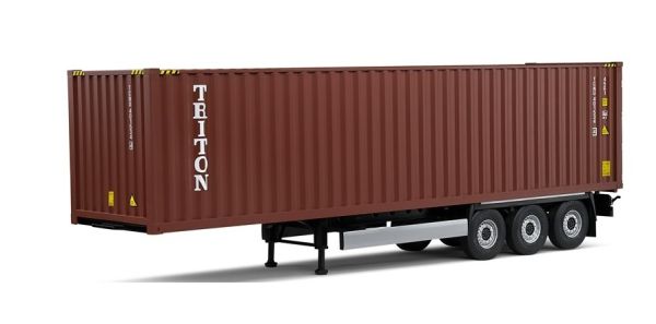SOL2400501 - Porte-Container 3 Essieux et container TRITON - 1