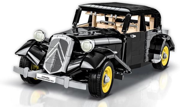 Jouet Ancien Citroën Traction Police – Tôle Et Plastique – 28cm