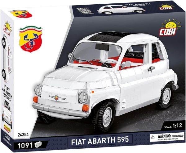 COB24354 - FIAT 500 Abarth 1965 Blanc – 1091 Pièces - 1