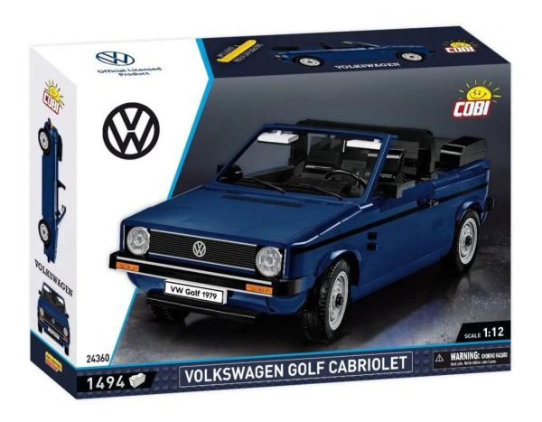 COB24360 - VOLKSWAGEN Golf I cabriolet 1979 bleu - 1494 Pièces - 1