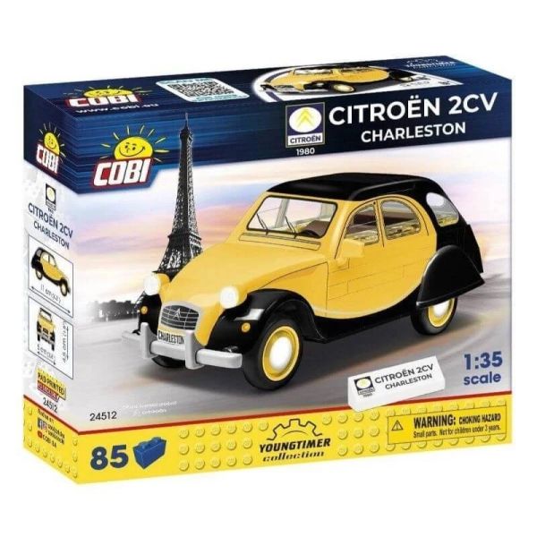 COB24512 - CITROEN 2CV Charleston Jaune et noir - 85 Pièces - 1
