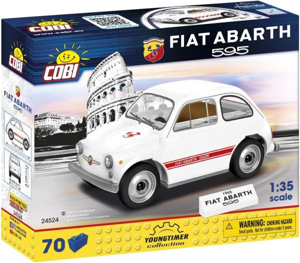 COB24524 - FIAT Abarth 595 Blanc – 70 Pièces - 1