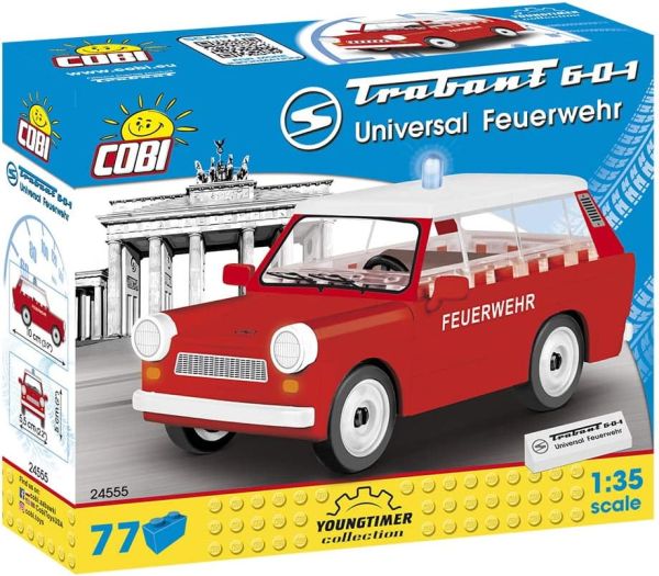 COB24555 - TRABANT 601 Universal Feuerwehr Pompiers – 77 Pièces - 1