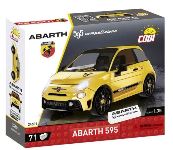 COB24601 - FIAT Abarth 595 Competizione jaune - 71 Pièces - 1