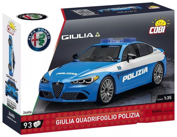 COB24606 - ALFA ROMEO Gulia Quadrifoglio POLIZIA - 93 Pièces - 1