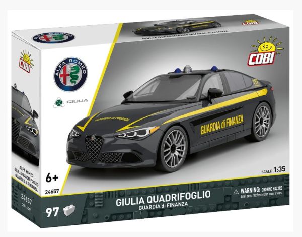 COB24657 - ALFA ROMEO Giulia Quadrifoglio - Guardia di Finanza - 97 pièces - 1