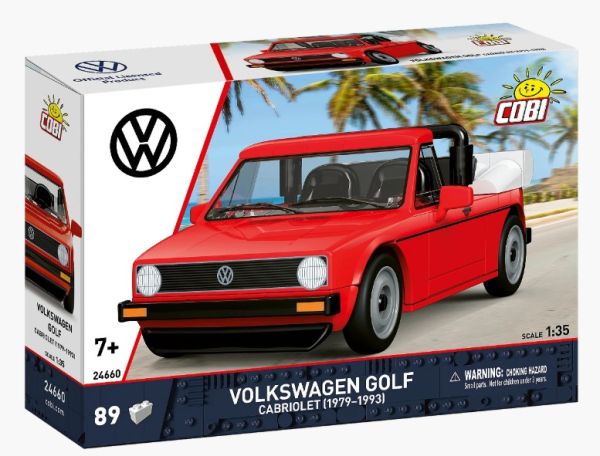 COB24660 - VOLKSWAGEN Golf cabriolet 1979-1993 rouge - 89 pièces - 1