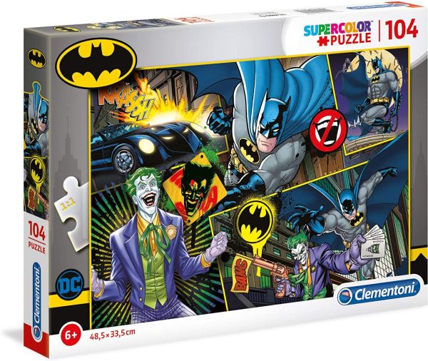 CLE25708 - Puzzle 104 pièces Dc Comics Batman - 1