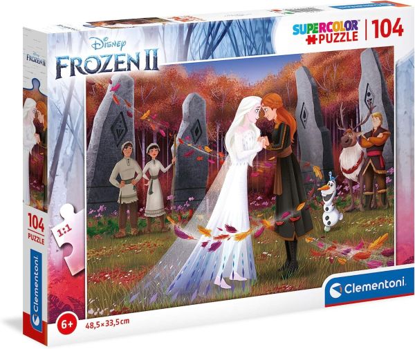 CLE25719 - Puzzle 104 pièces Disney La Reine des Neiges - 1