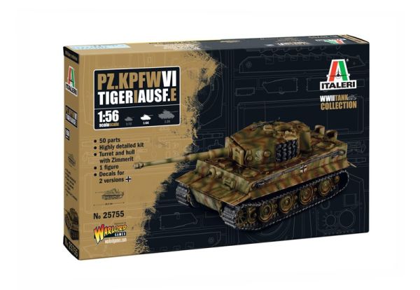 ITA25755 - Char Pz. kpfw. VI Tigre I Ausf. E à assembler et à peindre - 1