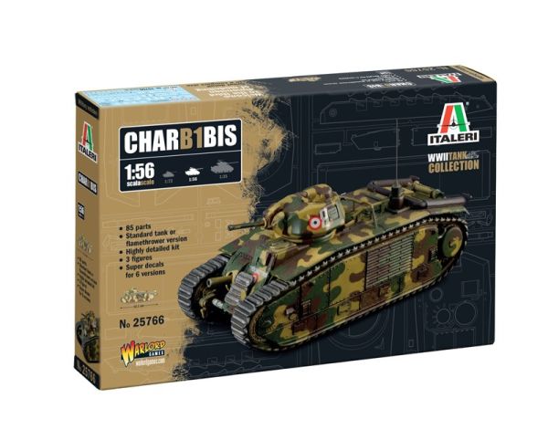 ITA25766 - Char B1 bis à assembler et à peindre - 1