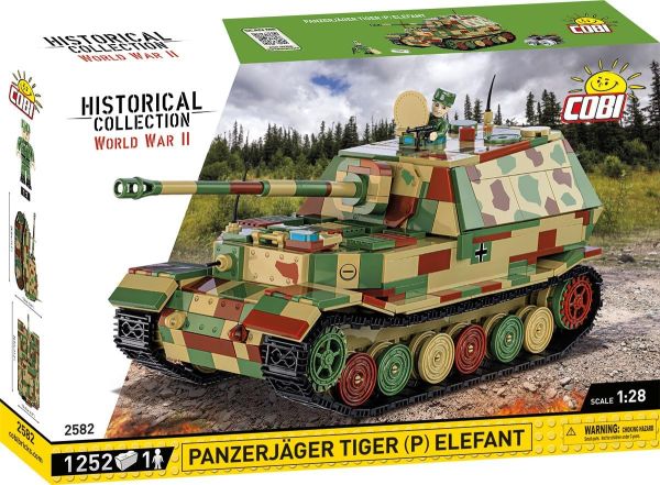 COB2582 - Char PANZERJAGER Tiger P Elefant – 1252 Pièces - 1