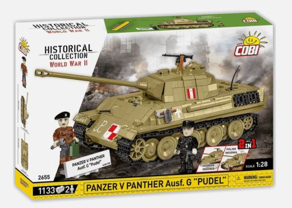 COB2655 - Char PANZER V Panther Ausf.G - Pudel 2in1 - 1133 Pièces - 1