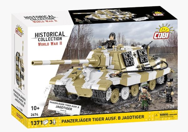 COB2674 - Char PANZERJAGER Tiger Ausf.B Jagstiger - 1371 pièces - 1