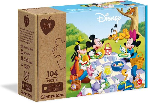 CLE27153 - Puzzle 104 pièces Pique nique avec Mickey - 1