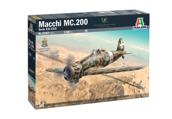 ITA2767 - Avion militaire MACCHI MC.200 Saetta  XXL-WWII à assembler et à peindre - 1