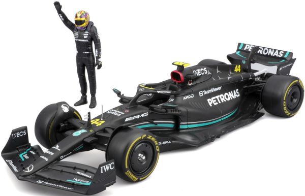 BUR28037H - MERCEDES-AMG W14E SF-23 #44 avec figurine L.HAMILTON - 1