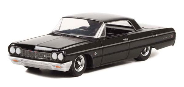 GREEN28090-B - CHEVROLET IMPALA Lowrider 1964 de la série BLACK BANDIT Collection sous blister - 1