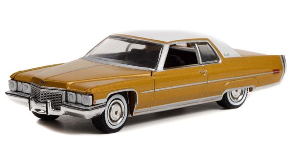 GREEN28100-A - CADILLAC coupé Deville 1972 gold 70eme anniversaire sous blister - 1