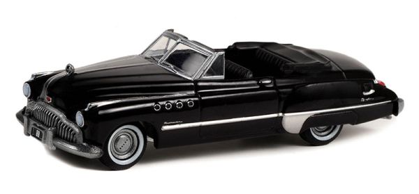 GREEN28110-A - BUICK roadmaster Convertible 1949 noire de la série BLACK BANDIT sous blister - 1