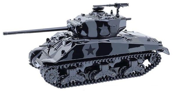 GREEN28170-D - Char SHERMAN M4 76 Long Barrell noir de la série BLACK BANDIT sous blister - 1