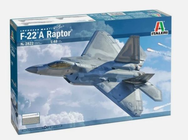 ITA2822 - Avion de chasse LOCKHEED Martin F-22 A Raptor à assembler et à peindre - 1