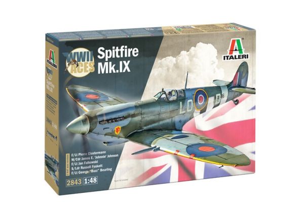 ITA2843 - Avion militaire Supermarine SPITFIRE Mk.IX Aces à assembler et à peindre - 1
