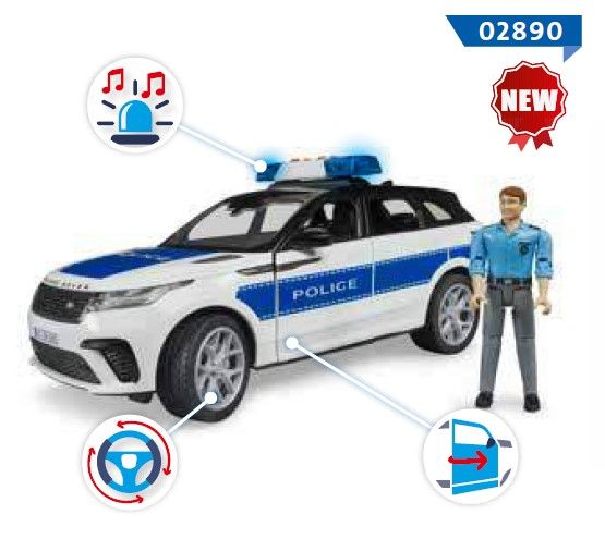 BRU2890 - RANGE ROVER Velar Police avec policier - 1