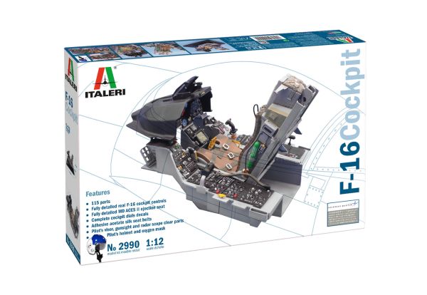 ITA2990 - F-16 Cockpit à assembler et à peindre - 1