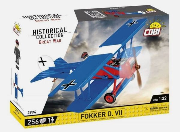 COB2994 - Avion militaire FOOKER D. VII - 256 Pièces - 1