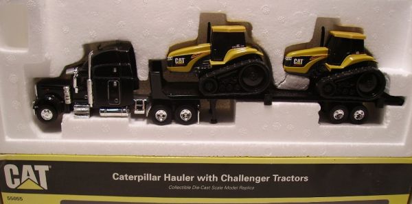 OCNOR55055 - Occasion - Camion CATERPILLAR avec 2 tracteurs CHALLENGER Ech:1/64 