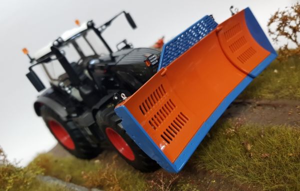 AGM37 - Lame extensible orange et bleue - Artisanal - 1