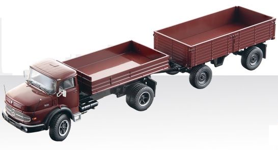 CON1056/03 - MERCEDES-BENZ LAK 1624 Benne avec Remorque 2 Essieux - 1