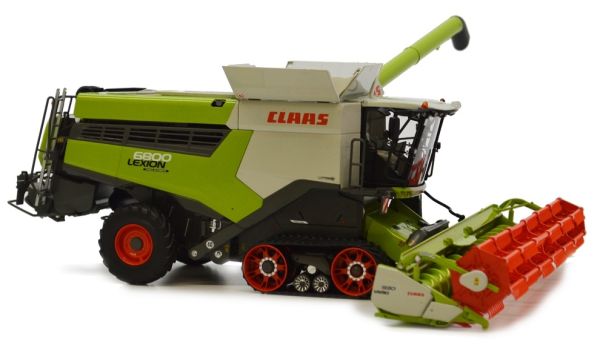 MAR2028 - Moissonneuse CLAAS Lexion 6800 Terra Trac et chariot porte coupe - 1