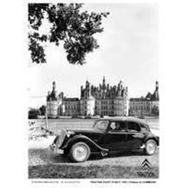 IES61P - Plaque tôlée : CITROËN Traction avant 15 SIX D (1953) 