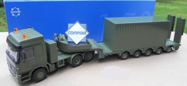 CON40172-99928 - MERCEDES Actros 6x4 avec porte engins 5 Essieux et container 20 pieds 