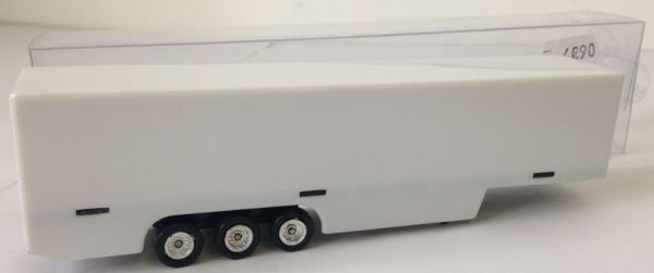 OCMOT08 - Occasion - Remorque fourgon 3 Essieux Blanche Ech:1/87 - 