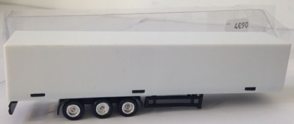 OCMOT10 - Occasion - Remorque 3 Essieux Blanche Ech:1/87 - 