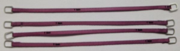 YCC331-4 - Lot de 4 sangles de levage 1 Tonne de 10cm Violette - 1