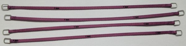 YCC331-6 - Lot de 4 sangles de levage 1 Tonne de 14cm Violette - 1