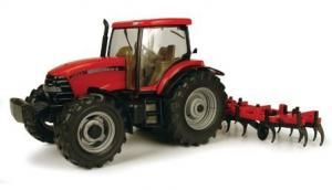 ERT14475 - Tracteur CASE IH MXU135 avec Cultivateur - 1