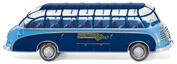 WIK073001 - Bus SETRA S8 Bleu Ech:1/87 - 1
