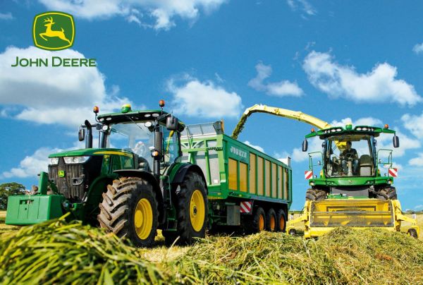 PUZ56044 - Puzzle 100Piéces ensilage herbe JOHN DEERE 36x24cm - 1